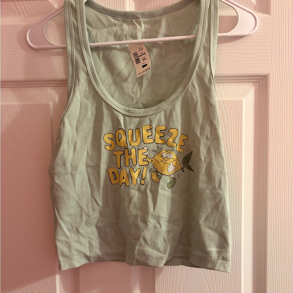 Aeropostale Squeeze The Day Cropped Tank, New With Tags!